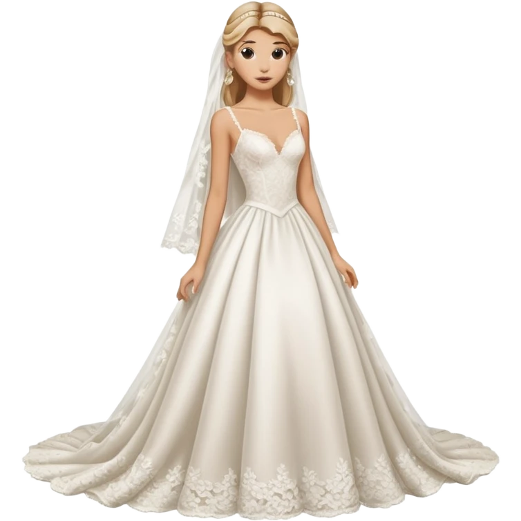 Hailey bieber en robe de mariée  emoji