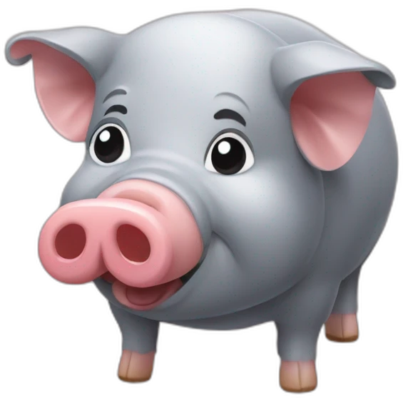 Cochon qui mange emoji