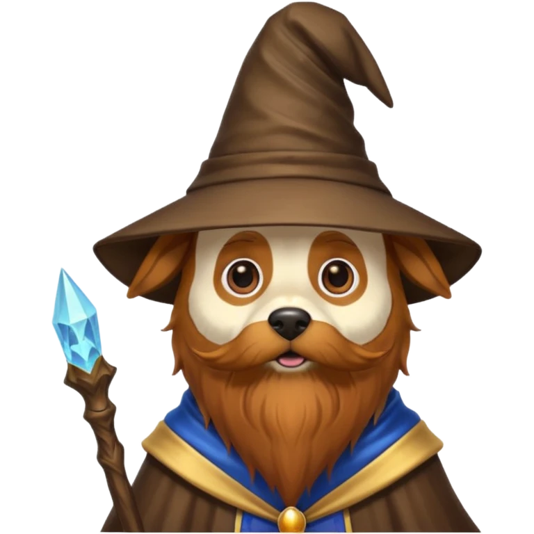 Dog wizard emoji
