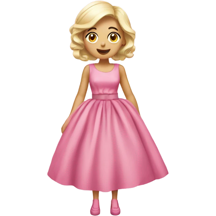 Vestido rosa diésel emoji