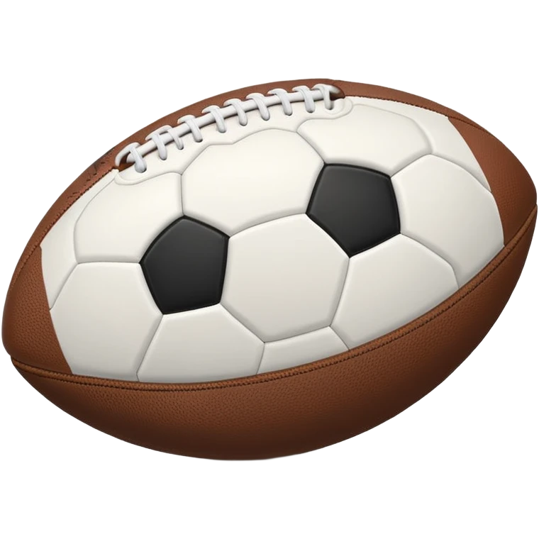 white Football withh shedow  emoji