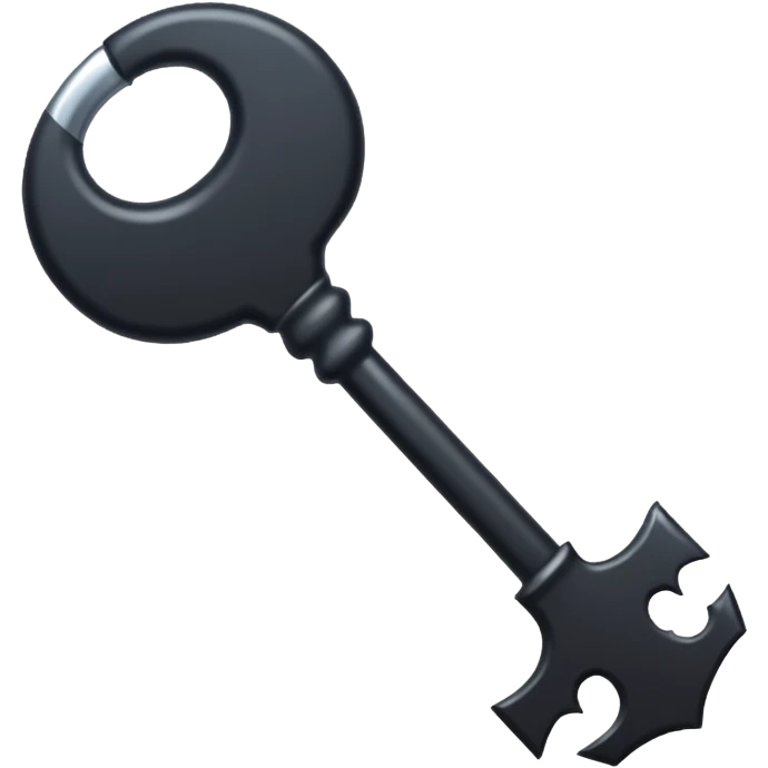 iOS emoji, minimal dark key, flat, fantasy item emoji