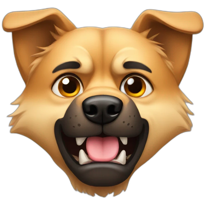 Angry german sheppard emoji