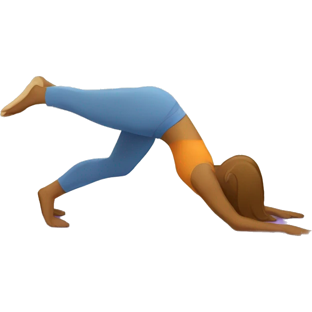 yoga downward dog emoji