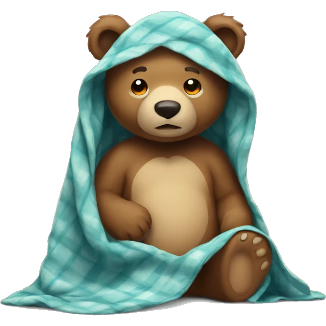 Gute Bear with blanket  emoji