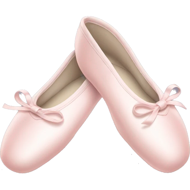 Pale pink ballet shoes emoji