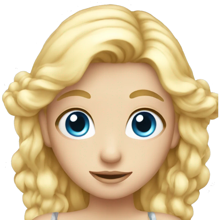 Fairy with Blue eyes and blond hair emoji