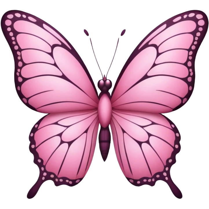 🦋 this emoji in pink in small size emoji