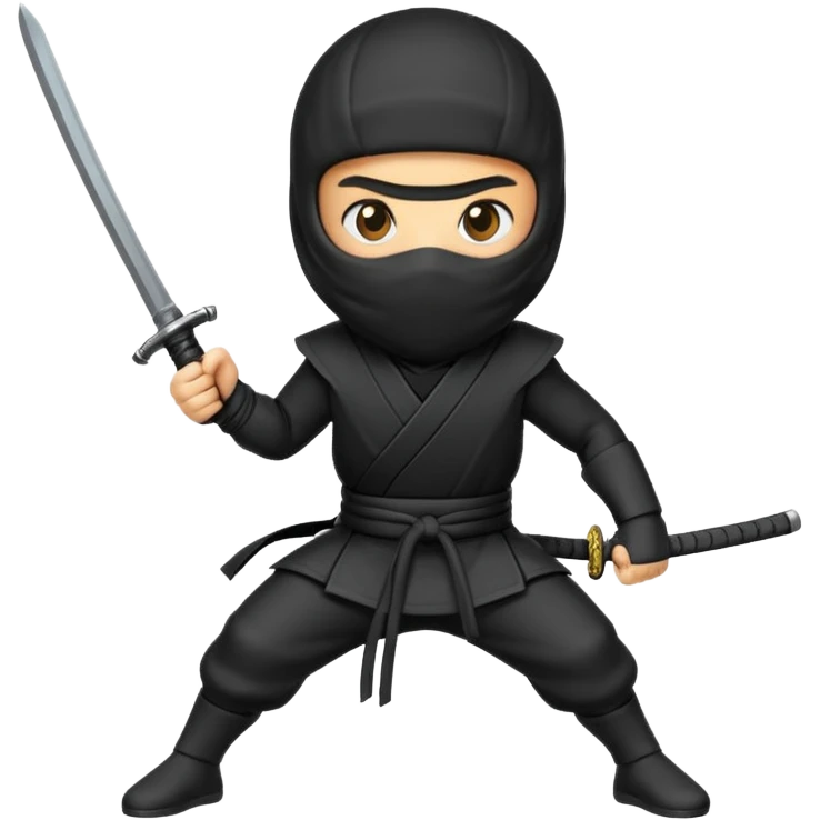 Ninja emoji with MB written on it emoji