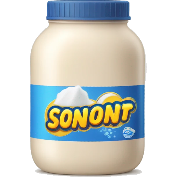 washing powder in a beige jar emoji