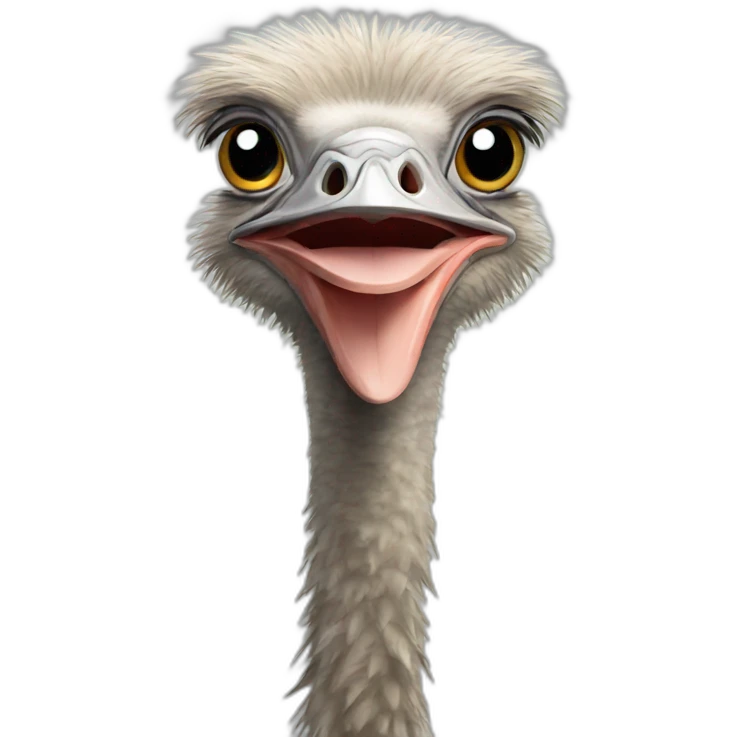 Ostrich emoji