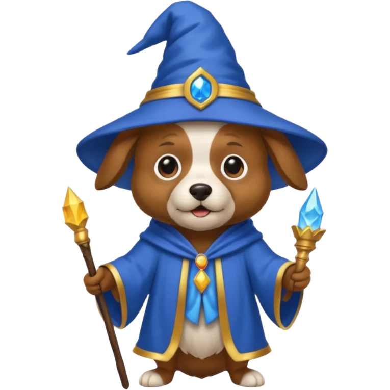 Dog wizard emoji