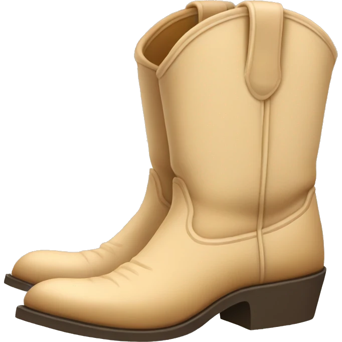 beige cowboy boots emoji