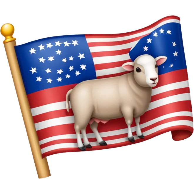 country  flag with mutton roll in the middle emoji