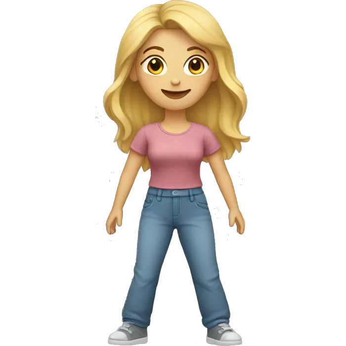 Caucasian Woman (full-body) (hands raised) emoji