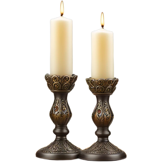 Shabbat candles  emoji