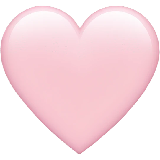 light pink heart emoji