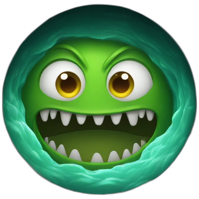 A monster in a sewer emoji