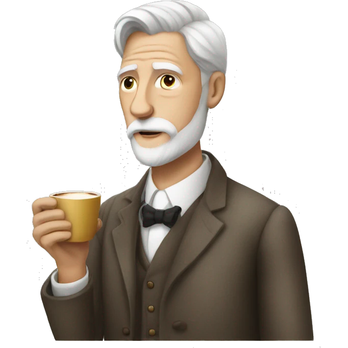Freud drinking coffee emoji