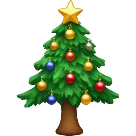 Christmas tree with decorations  emoji