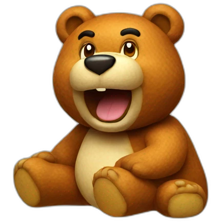 Mario-bear emoji
