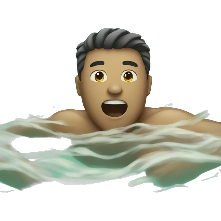 man is swimming  emoji