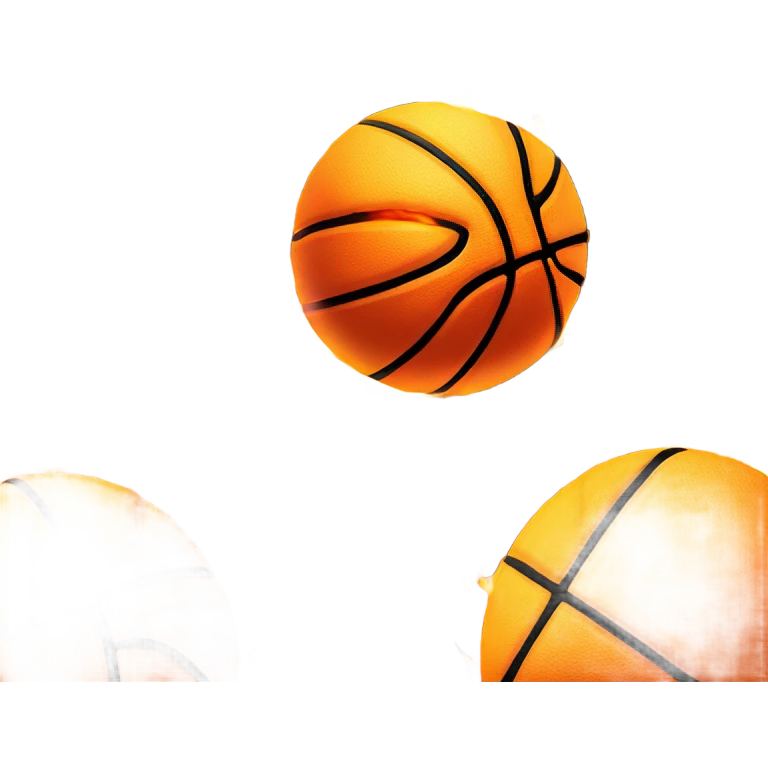 Basketball on fire emoji