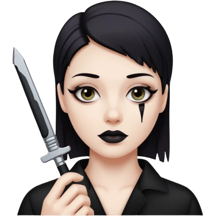 razor blade emo style emoji
