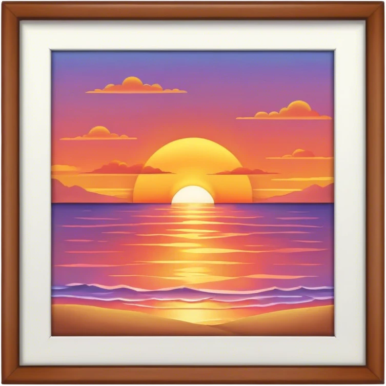 A sunset emoji