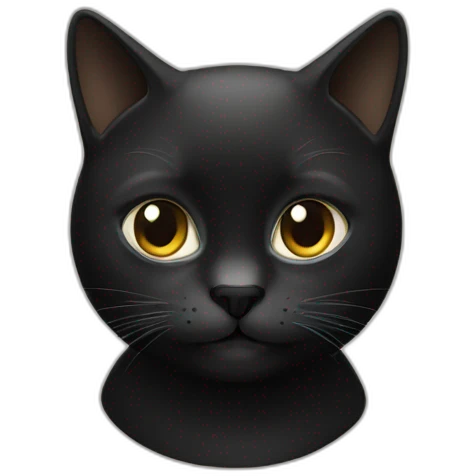 Deux chats noir emoji