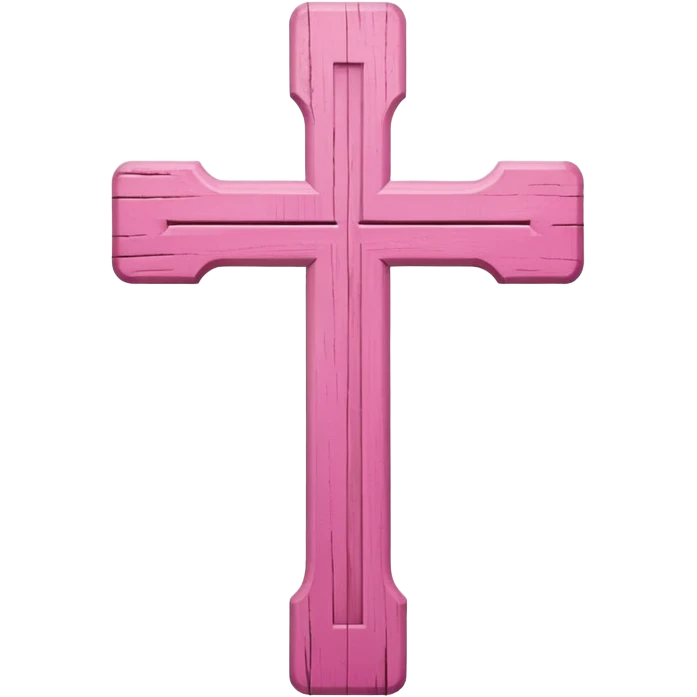 Pink cross emoji