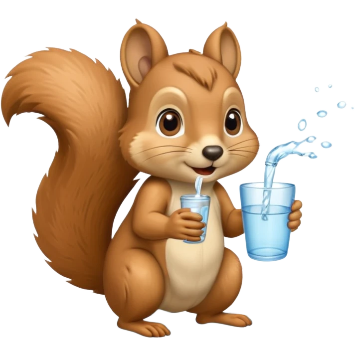 Ronaldo gibi Suu çeken sincap emoji