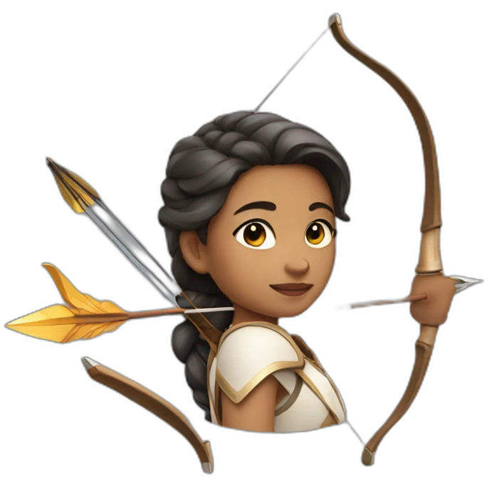 Girl with bow and arrow  emoji