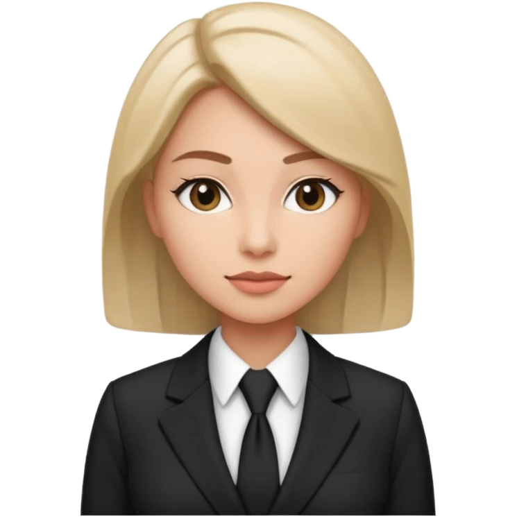 Business Photoshoot woman back and white style emoji
