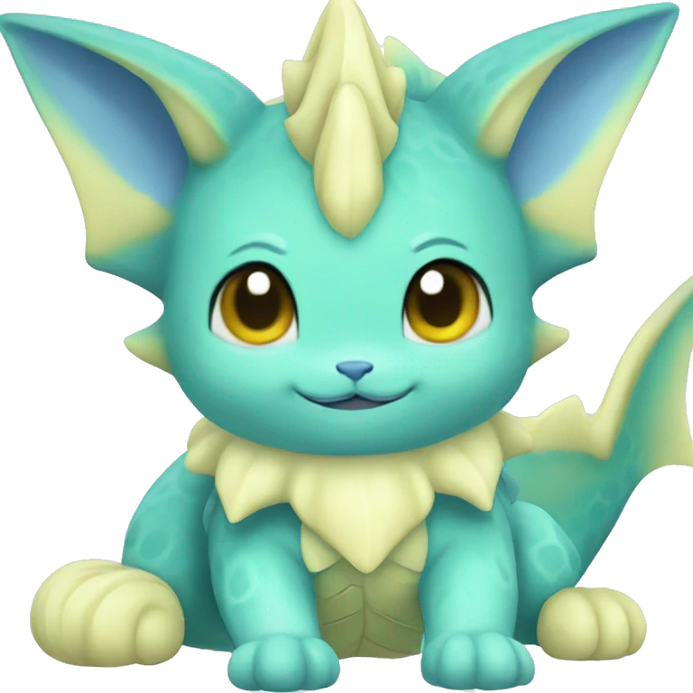 Kawaii Vaporeon full body emoji