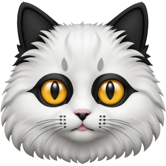 cat blask and wight emoji