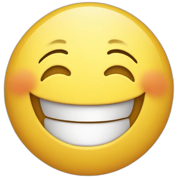 big smile over emoji