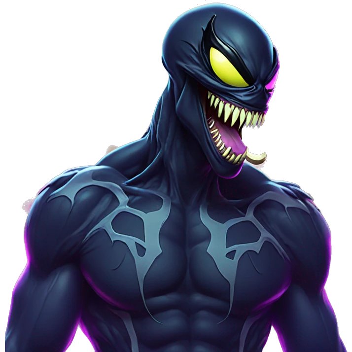 Venom in a neon city emoji