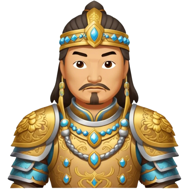 genghis khan win a 1st place with a trophy emoji
