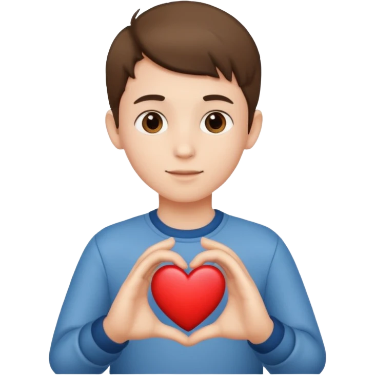 heart hand boy emoji