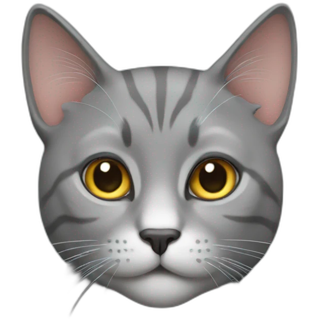 Grey cat emoji