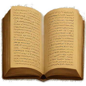 Vintage book with Arabic text  emoji