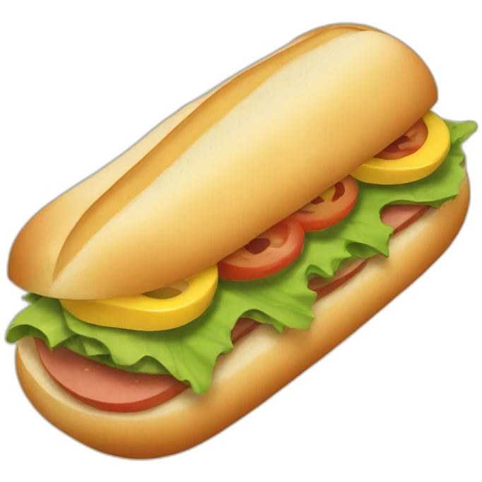 Subway sandwich emoji