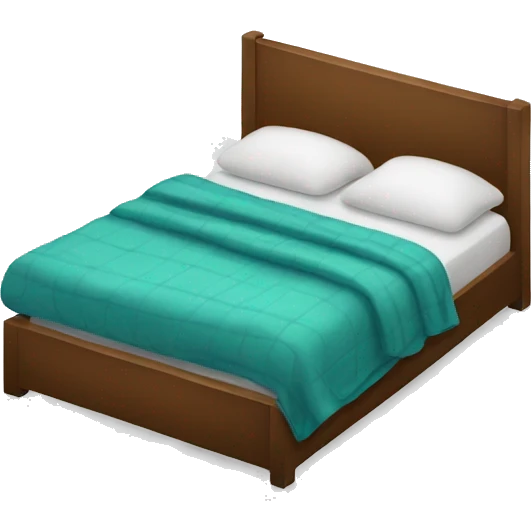 Double bed with blanket emoji  emoji