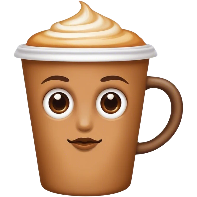 coffeecup with eyes emoji