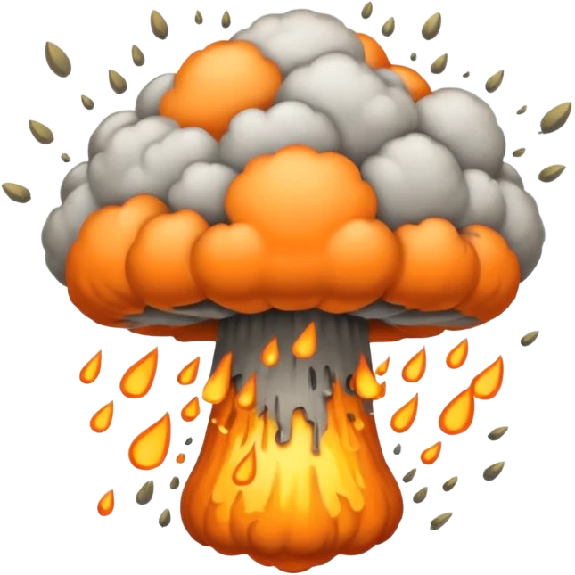 Atomic bomb explosion  emoji