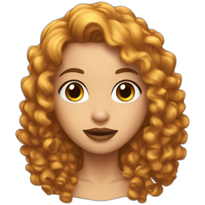 Whisky femme cheveux bouclés emoji