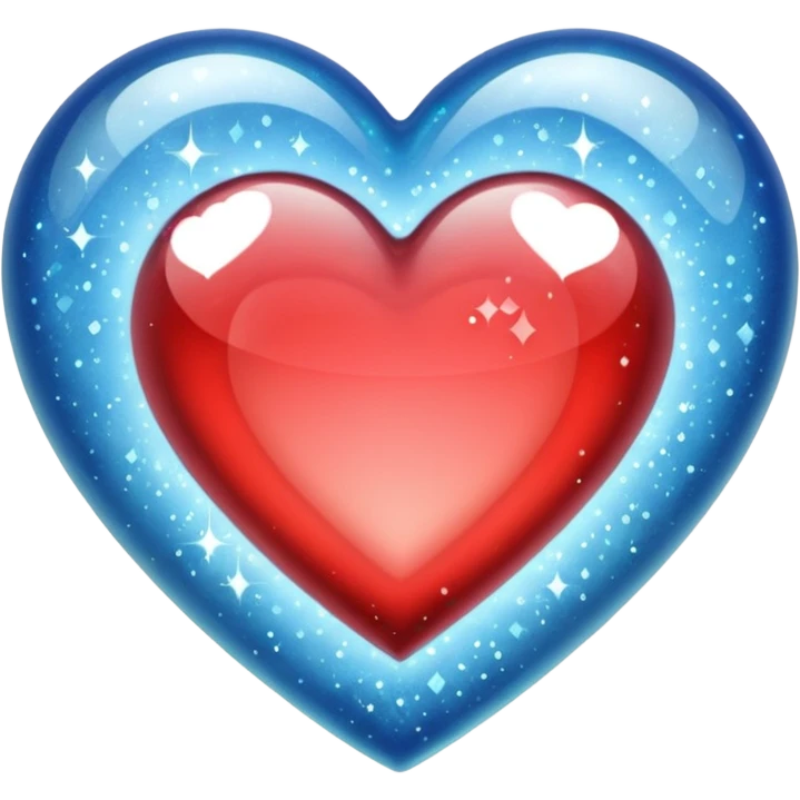 heart glass clear sparkly emoji