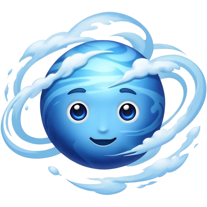 blue planet Neptune emoji