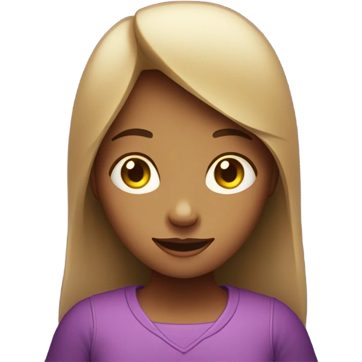 Girl with phone at night emoji
